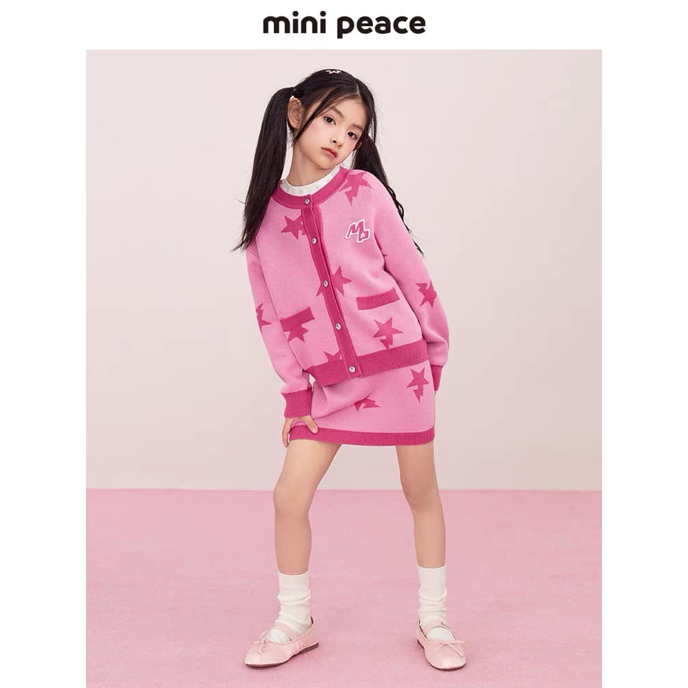 Bộ váy sao hồng minipeace cho bé