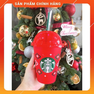 Ly Nhựa Starbucks Reusable Christmas 2023 Dung Tích 473ml
