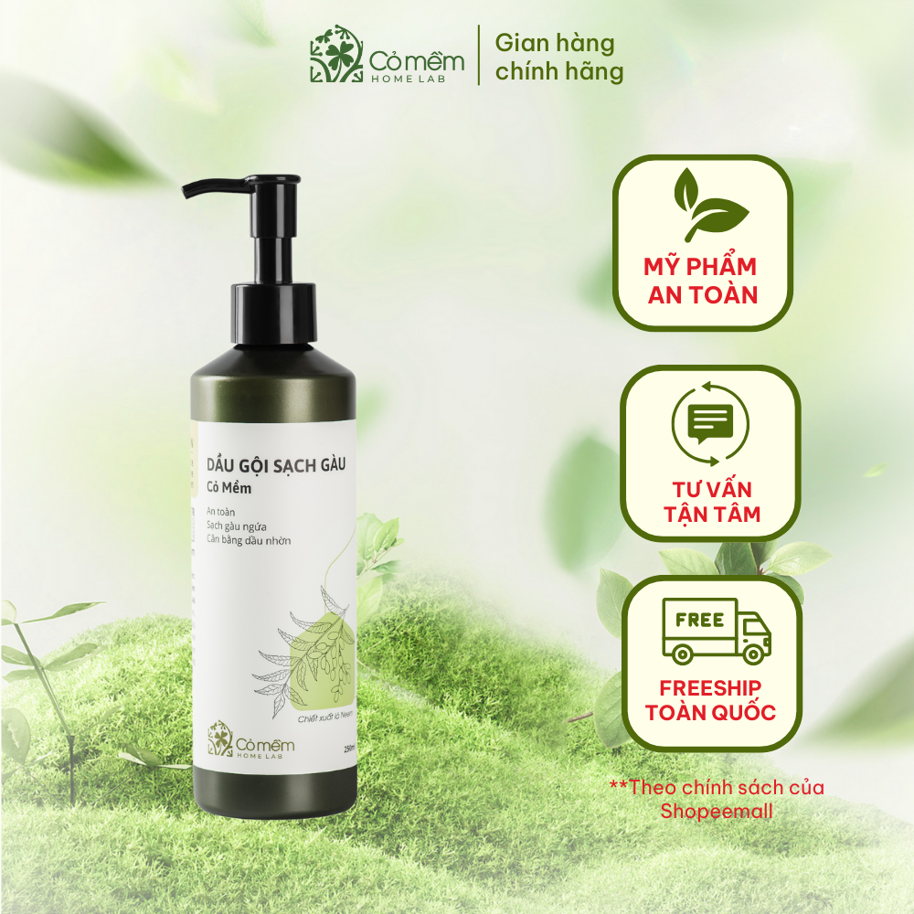 Dầu Gội Sạch Gàu An Toàn Cân Bằng Dầu Nhờn Cỏ Mềm 250ml