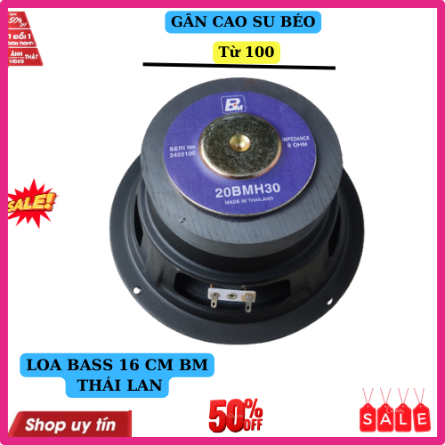 Củ loa bass 16 bm nhập khẩu gân cao su béo coil 25 4 lớp(loa 1 tấc 6) - giá 2 chiếc