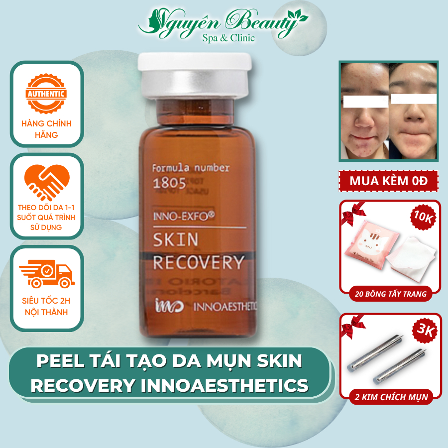 Tinh Chất Peel Tái Tạo Da Mụn Innoaesthetics Skin Recovery 5 lọ × 5ml