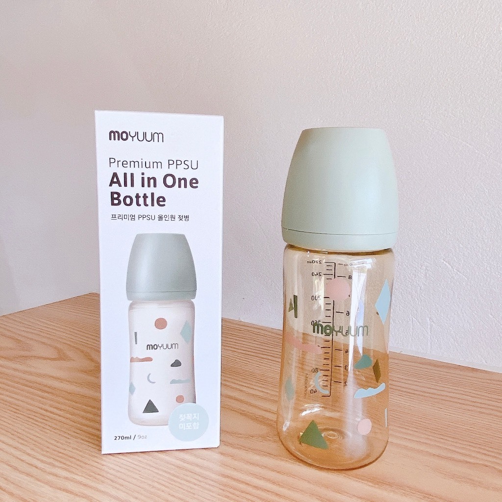 Bình sữa moyuum premium họa tiết mây