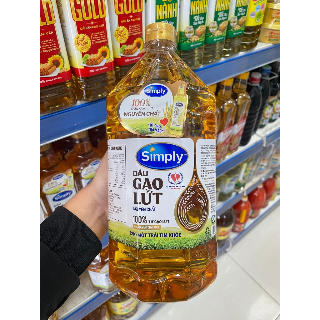 Dầu ăn Gạo lứt Simply 2 lít