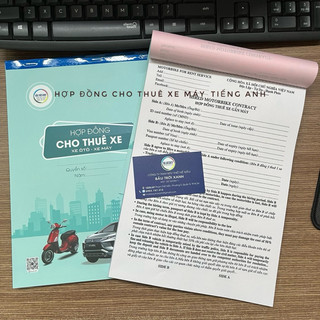 Hợp đồng cho thuê xe máy Tiếng Anh