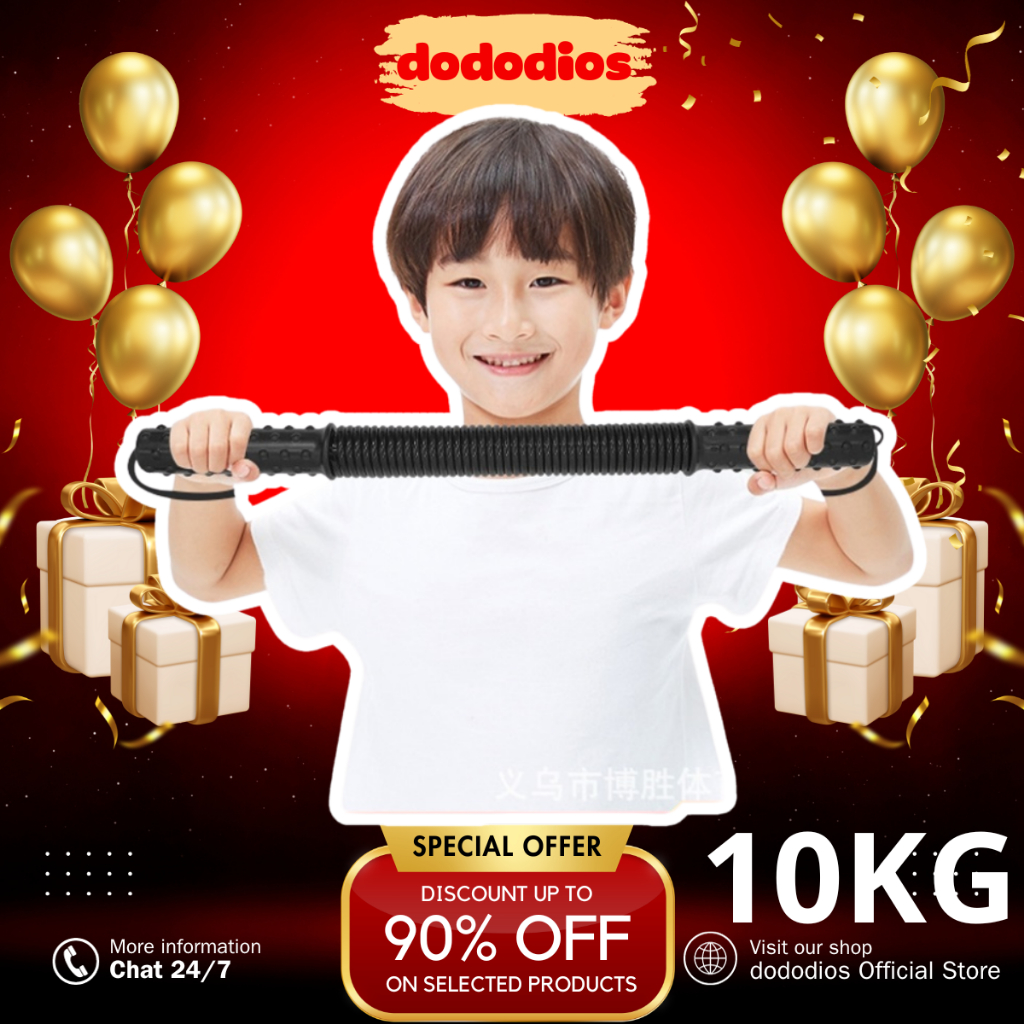 Gậy lò xo 5kg tập cơ tay cho trẻ em - Thanh lò xo 10kg - Hàng chính hãng dododios