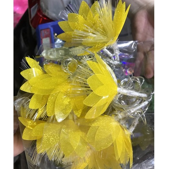 Dây đèn led hoa dạ quang nhiều màu, trang trí nhà cửa, sân vườn, khách sạn,giáng sinh lễ tết