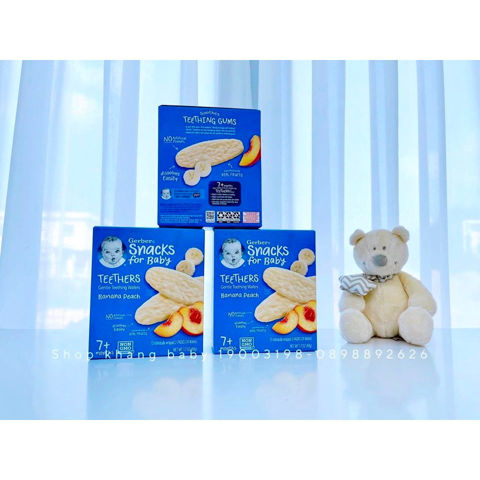Bánh gạo ăn dặm Gerber cho bé từ 7 tháng - Shop Khang Baby