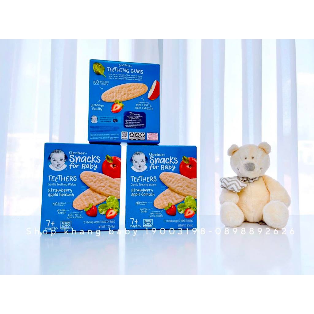 Bánh gạo ăn dặm Gerber cho bé từ 7 tháng - Shop Khang Baby