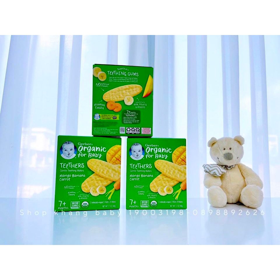 Bánh gạo ăn dặm Gerber cho bé từ 7 tháng - Shop Khang Baby