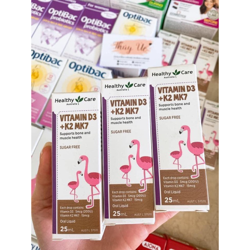 Vitamin D3+K2 Mk7 Healthy Care Úc 25ml