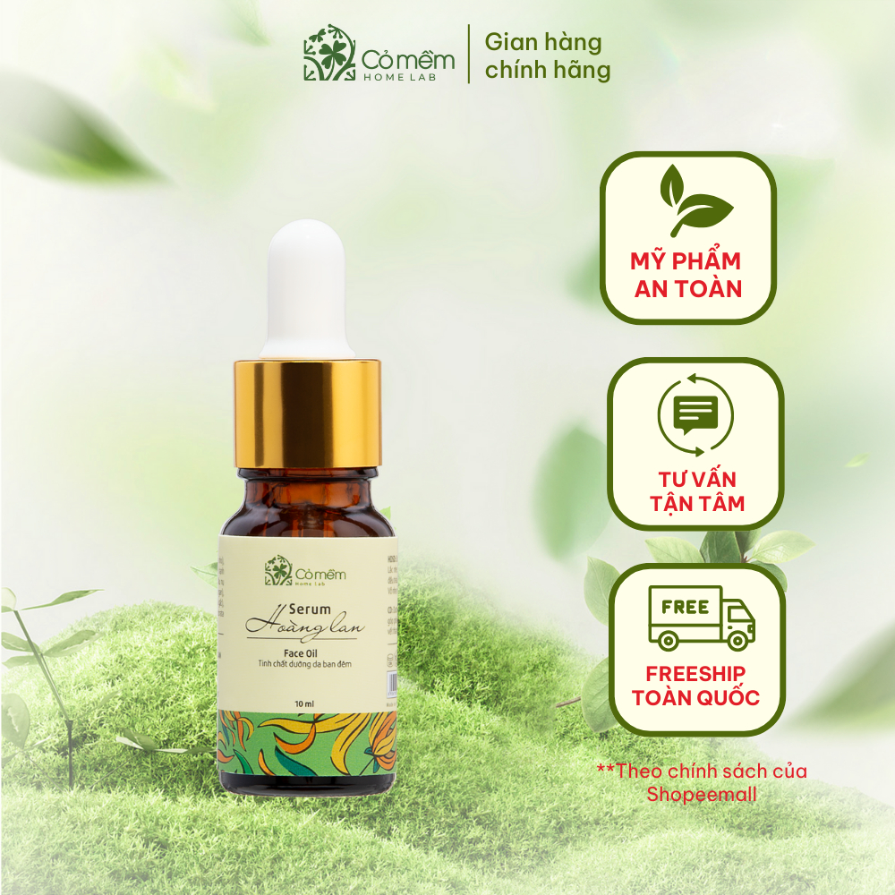 Serum Dưỡng Da Hoàng Lan Giảm Thâm Mụn Ngăn Ngừa Nám Da Cỏ Mềm 10ml