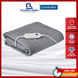 Chăn điên Đệm điện đơn sưởi ấm Lanaform S3 LA180113 80cm x 170cm [Hàng chính hãng]