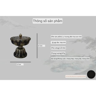 Lư Xông Trầm Hương [LOẠI 1] - Chân Sen