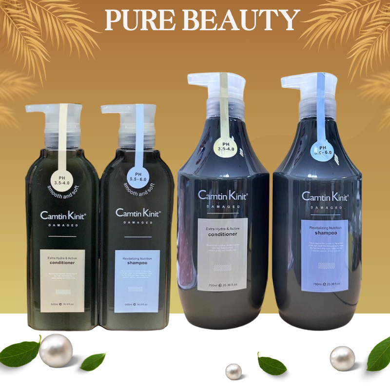 Dầu Gội Xả CAMTIN KINIT 500ML * 2 Kiềm Dầu Thải Độc Dưỡng Ẩm Phục Hồi Kích Thích Mọc Tóc Siêu Mượt