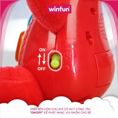 Đồ chơi sơ sinh chú khỉ phát nhạc 0275-01 Winfun