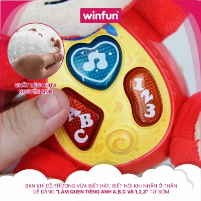 Đồ chơi sơ sinh chú khỉ phát nhạc 0275-01 Winfun