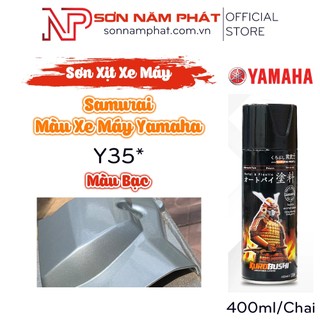 Sơn xịt samurai màu xe máy yamaha y35* màu bạc