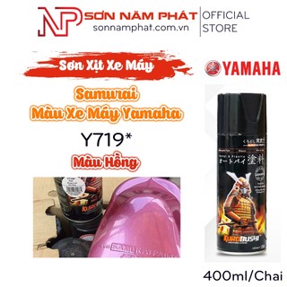 Sơn xịt samurai màu xe máy yamaha y719* màu hồng