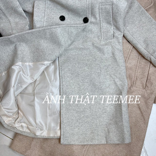 Áo khoác dạ ép oversized dáng dài Za.ra (kèm ảnh thật)