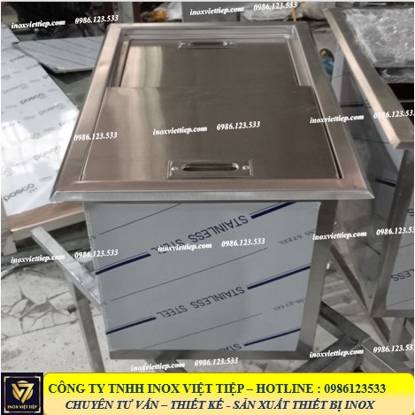 Thùng đá inox 304 chuẩn 3 lớp