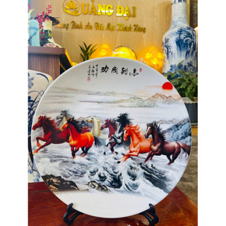 Đĩa sứ cao cấp trang trí nội thất, đĩa sứ, đĩa decor