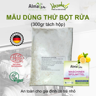 Bột rửa bát chén Almawin dùng cho máy rửa bát mẫu dùng thử 300gram