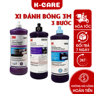 Xi đánh bóng ô tô 3M chính hãng - bước 1,2,3 dành cho máy đánh bóng bề mặt sơn xe ô tô, xe máy KCare