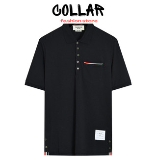 Áo polo Thom Sleeve phối viền nam nữ cao cấp Áo polo Thom nam nữ lịch sự mới nhất
