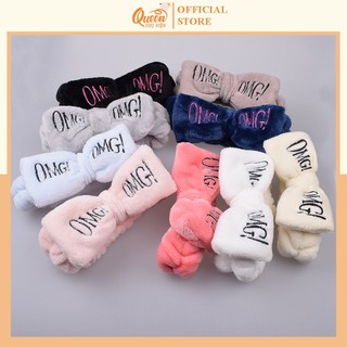 Băng Đô Phụ Kiện Tóc OMG Thắt Nơ Dễ Thương Dịu Dàng