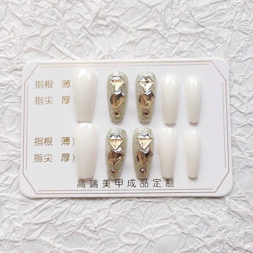 Nailbox, Móng tay giả dài đính đá, Nail xinh dự tiệc sang trọng, Shyn house Nail