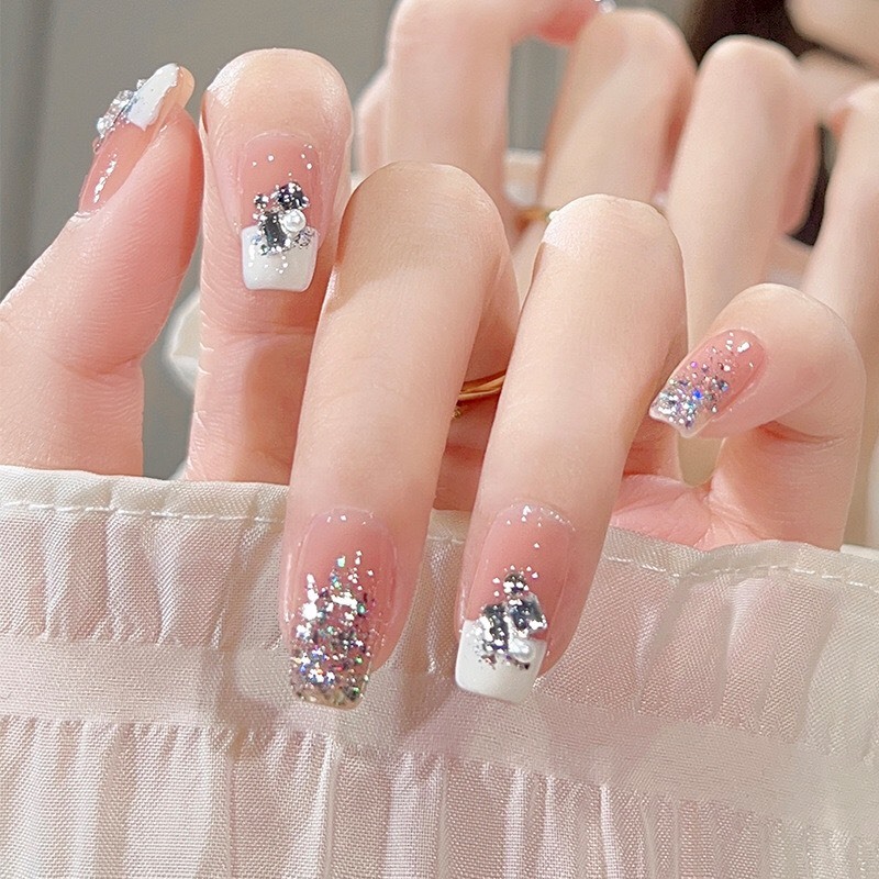 Nailbox, Móng tay giả dài đính đá, Nail xinh dự tiệc sang trọng, Shyn house Nail