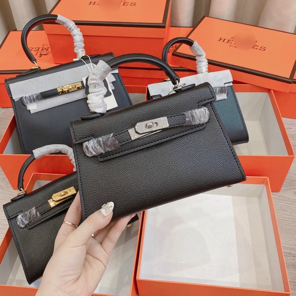 Túi xách nữ, túi hơ mét da sần size 19 - 22 Quảng Châu loại 1 - Lucky9store