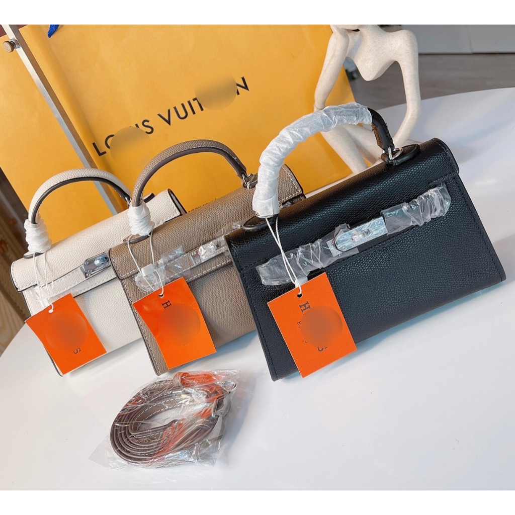 Túi xách nữ, túi hơ mét da sần size 19 - 22 Quảng Châu loại 1 - Lucky9store