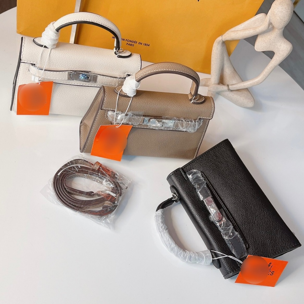 Túi xách nữ, túi hơ mét da sần size 19 - 22 Quảng Châu loại 1 - Lucky9store