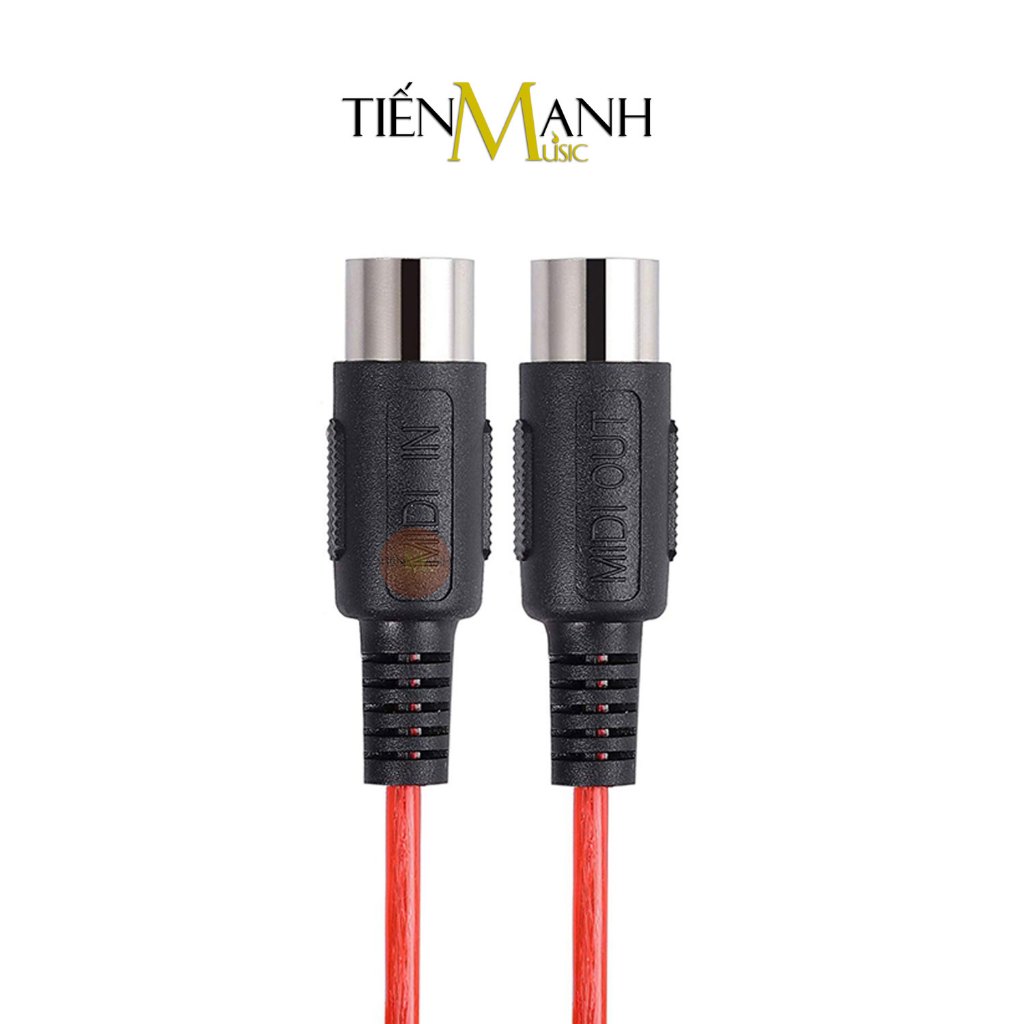 Dây Cáp Midi 2 Đầu Cắm Tròn 5 Chân Dài 2m, 3m Wersi UM10-20, UM10-30 Cho Đàn Piano, Organ UM10