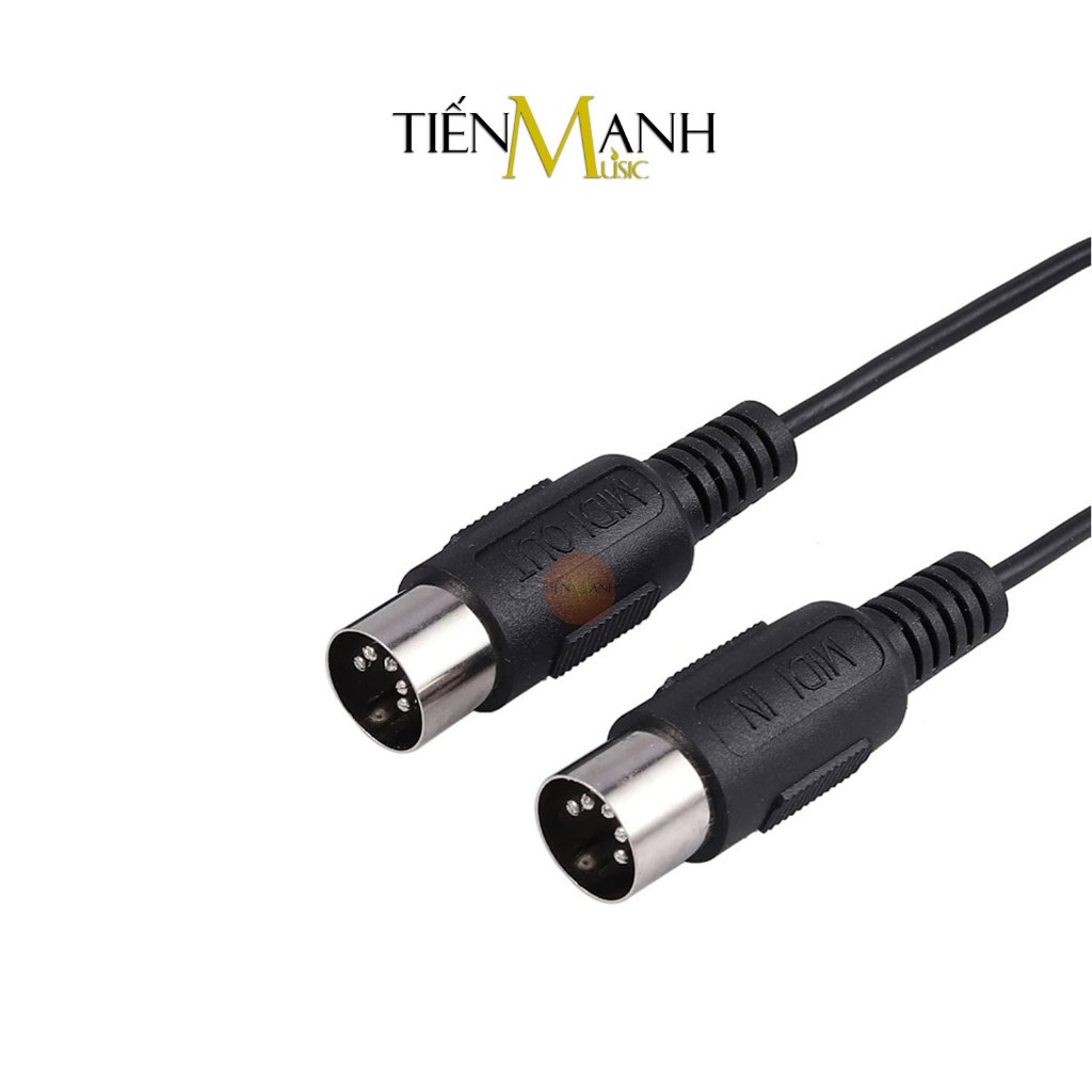 Dây Cáp Midi 2 Đầu Cắm Tròn 5 Chân Dài 2m, 3m Wersi UM10-20, UM10-30 Cho Đàn Piano, Organ UM10