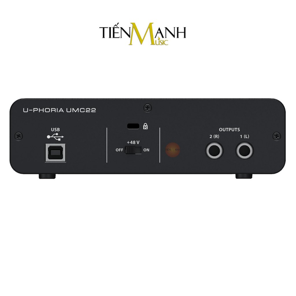 Soundcard Behringer U-Phoria UMC22 - Bộ Thu Âm, Livestream Sound Card USB Audio Interface