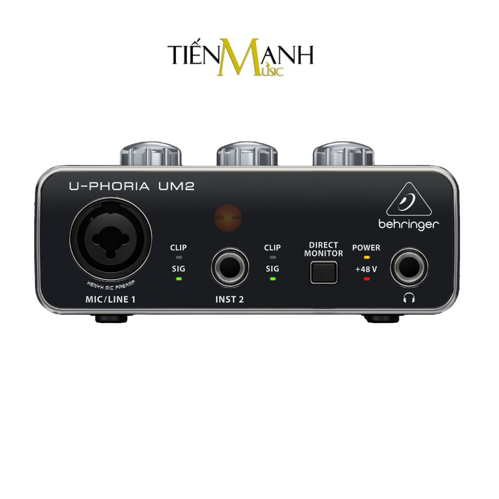 Soundcard Behringer U-Phoria UM2 - Bộ Thu Âm Và Livestream Sound Card USB Audio Interface