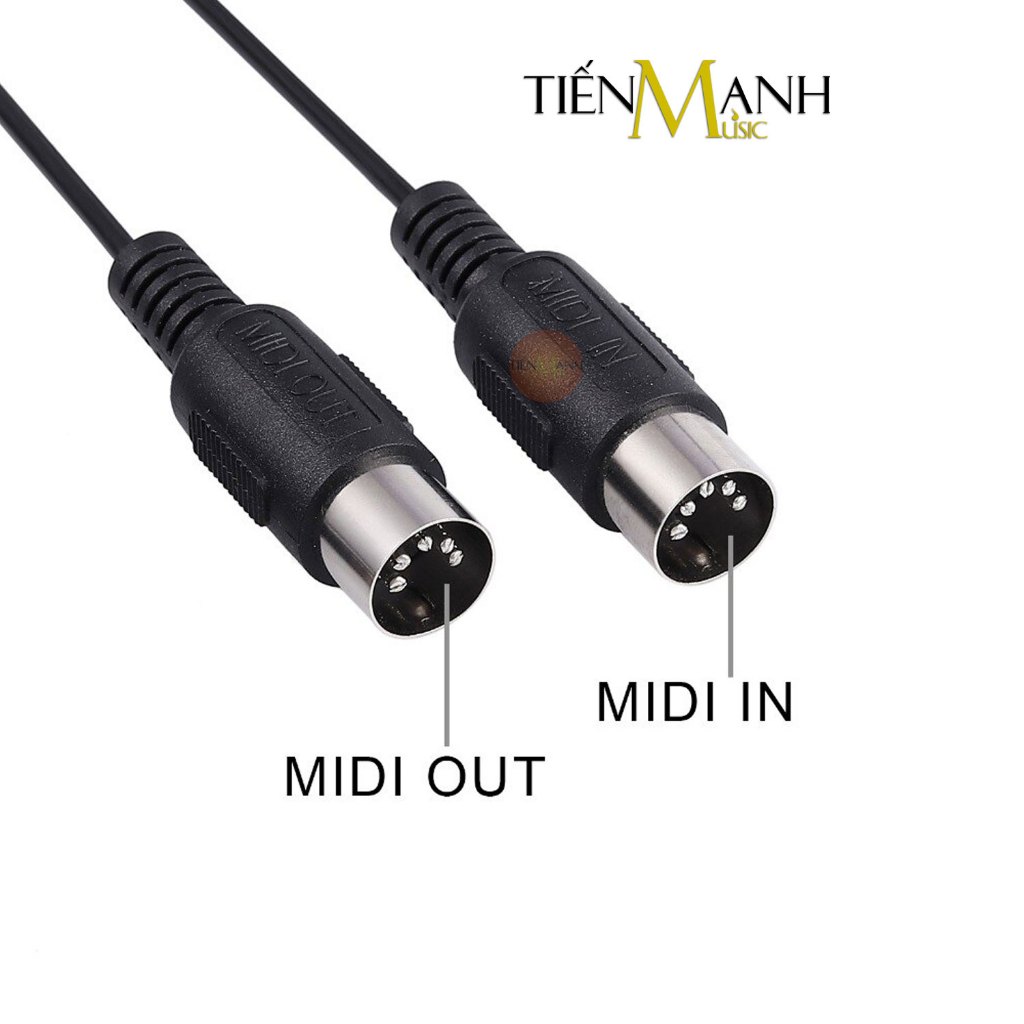 Dây Cáp Midi 2 Đầu Cắm Tròn 5 Chân Dài 2m, 3m Wersi UM10-20, UM10-30 Cho Đàn Piano, Organ UM10