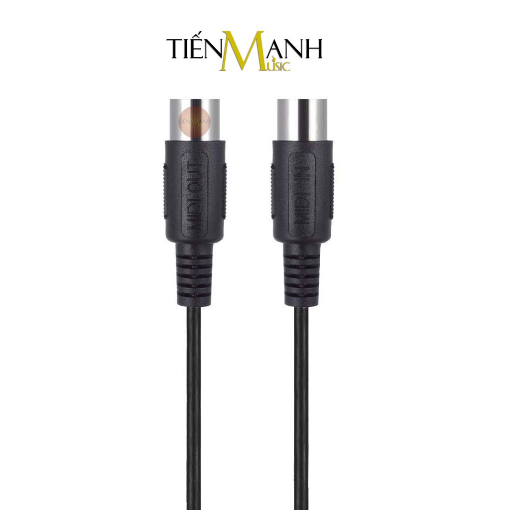 Dây Cáp Midi 2 Đầu Cắm Tròn 5 Chân Dài 2m, 3m Wersi UM10-20, UM10-30 Cho Đàn Piano, Organ UM10