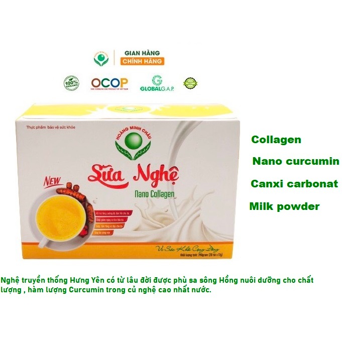 Sữa nghệ Nano Collagen Hoàng Minh Châu Hưng Yên