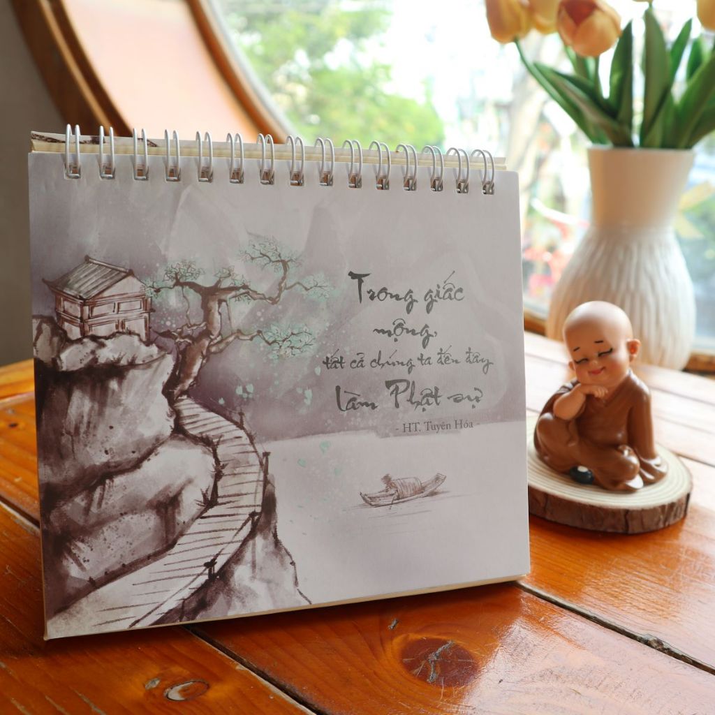 Sổ lò xo để bàn lời dạy Hòa thượng Tuyên Hóa