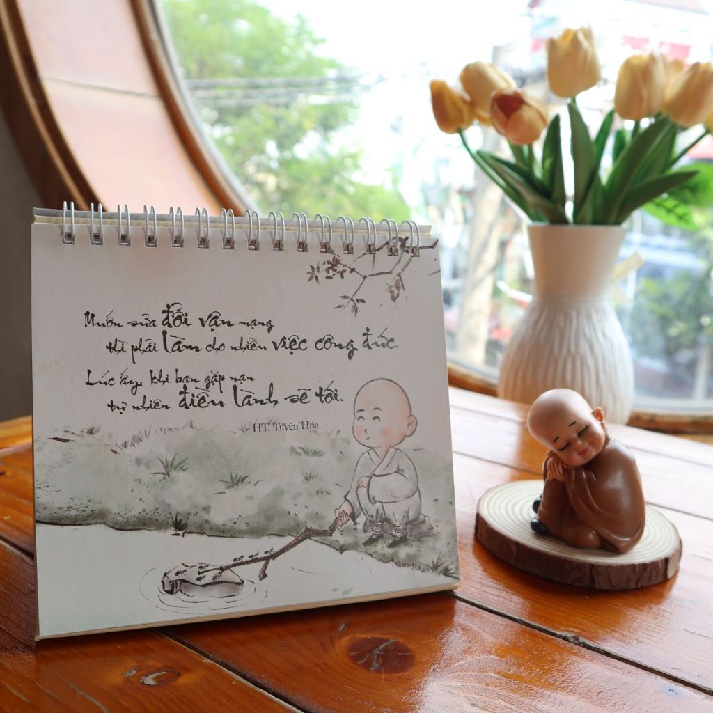 Sổ lò xo để bàn lời dạy Hòa thượng Tuyên Hóa