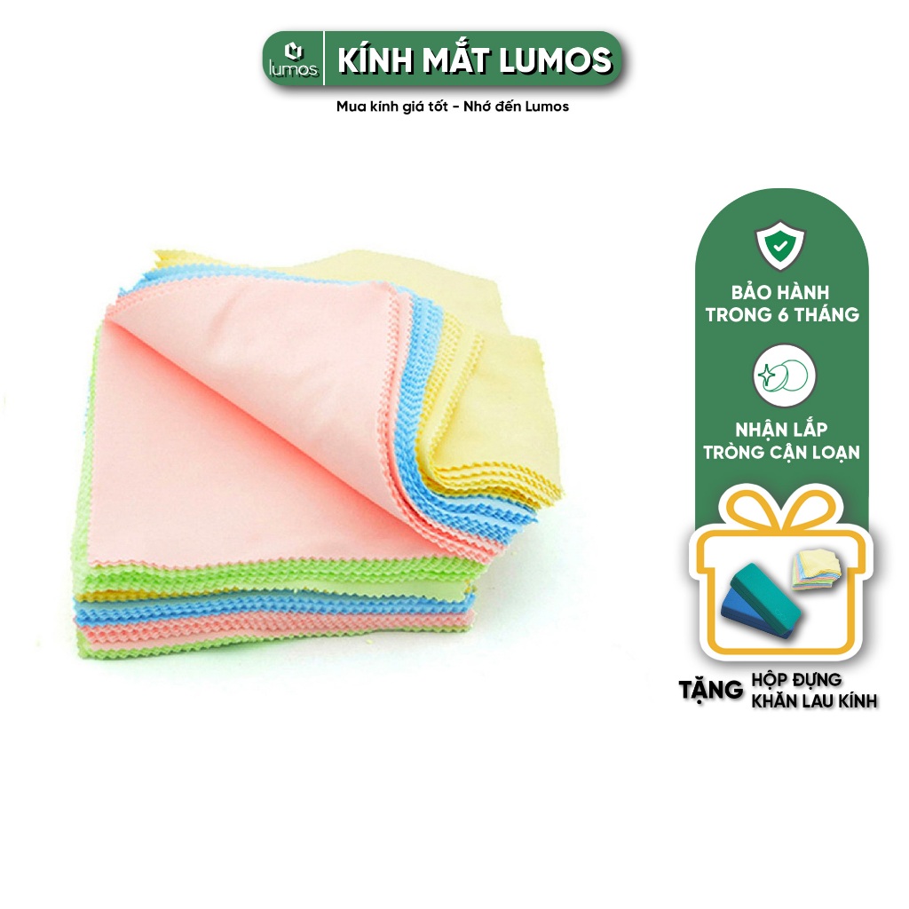 Khăn lau mắt kính, màn hình điện thoại chuyên dụng chất liệu cotton mềm mịn - LUMOS