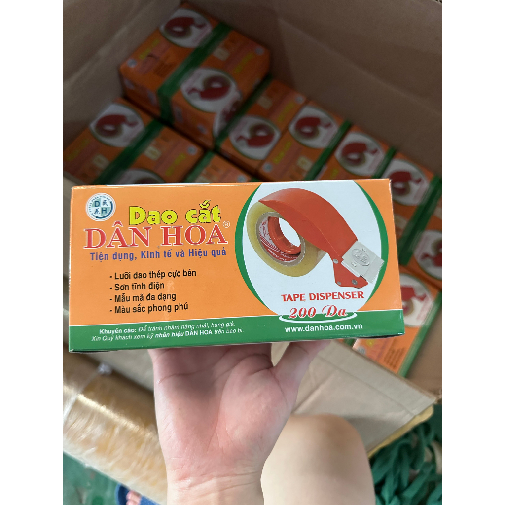 Cắt băng dính đóng hàng cầm tay đa năng siêu bền  - Hộp carton HT