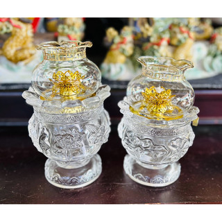 Đèn dầu cát tường - đèn dầu lưu ly - đèn thắp dầu thờ cúng