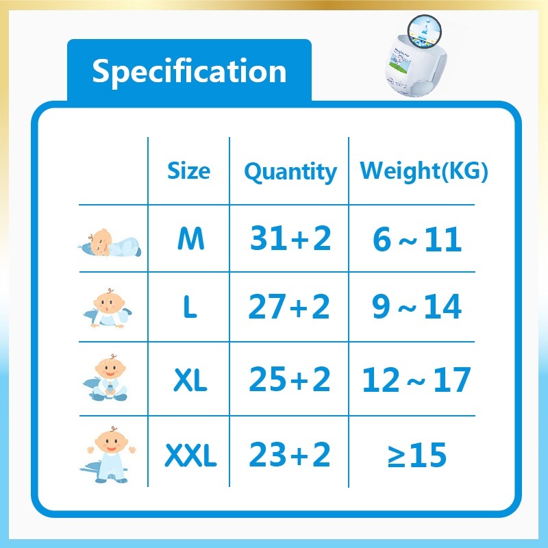 TÃ BỈM/QUẦN Naughty Kid bỉm em bé Công nghệ Nhật bản ôm sát thấm 1L hút thông thoáng NB/S/M/L/XL/XXL/XXXL