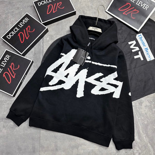 Áo Hoodie Nam Nữ Stussy Nỉ Bông In Hoạ Tiết Chữ Kí Trắng Hai Mặt Mũ 2 Lớp Bo Ống Dày Dặn Cho Các Boy Đi Học Đi Cháy Phố