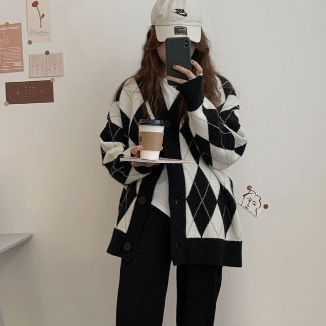 Áo Khoát Len Nhẹ Caridan Nữ Phong Cách Hàn Quốc Madela, Áo Khoát Caridan Len Nữ Dài Tay