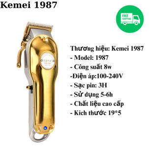 Tông đơ cắt tóc cao cấp, Kemei KM-1987 tăng đơ cắt tóc không dây